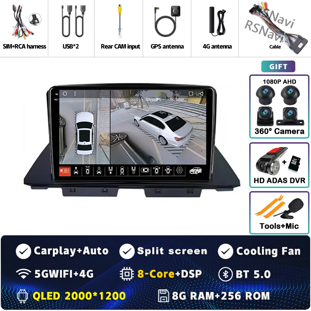 2K 8G-256G 360 DVR