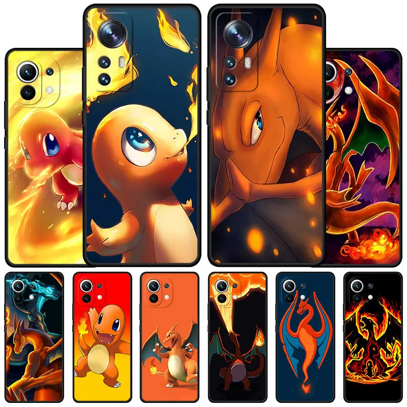 Cartoon Pokemon Charizard Charmander Custodia Per Telefono Per Xiaomi Mi 11 Lite Note 10 Pro 10S 9T 10T 11T 9 Se 12X 10 5G A2 Lite Cover
