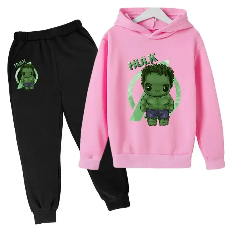 thumbnail image 1 of Nueva sudadera con capucha y pantalones de Marvel Hulk Capitán América para niños, traje de 2 piezas, ropa informal para niño y niña, sudadera, trajes deportivos para niño, 1 of 5