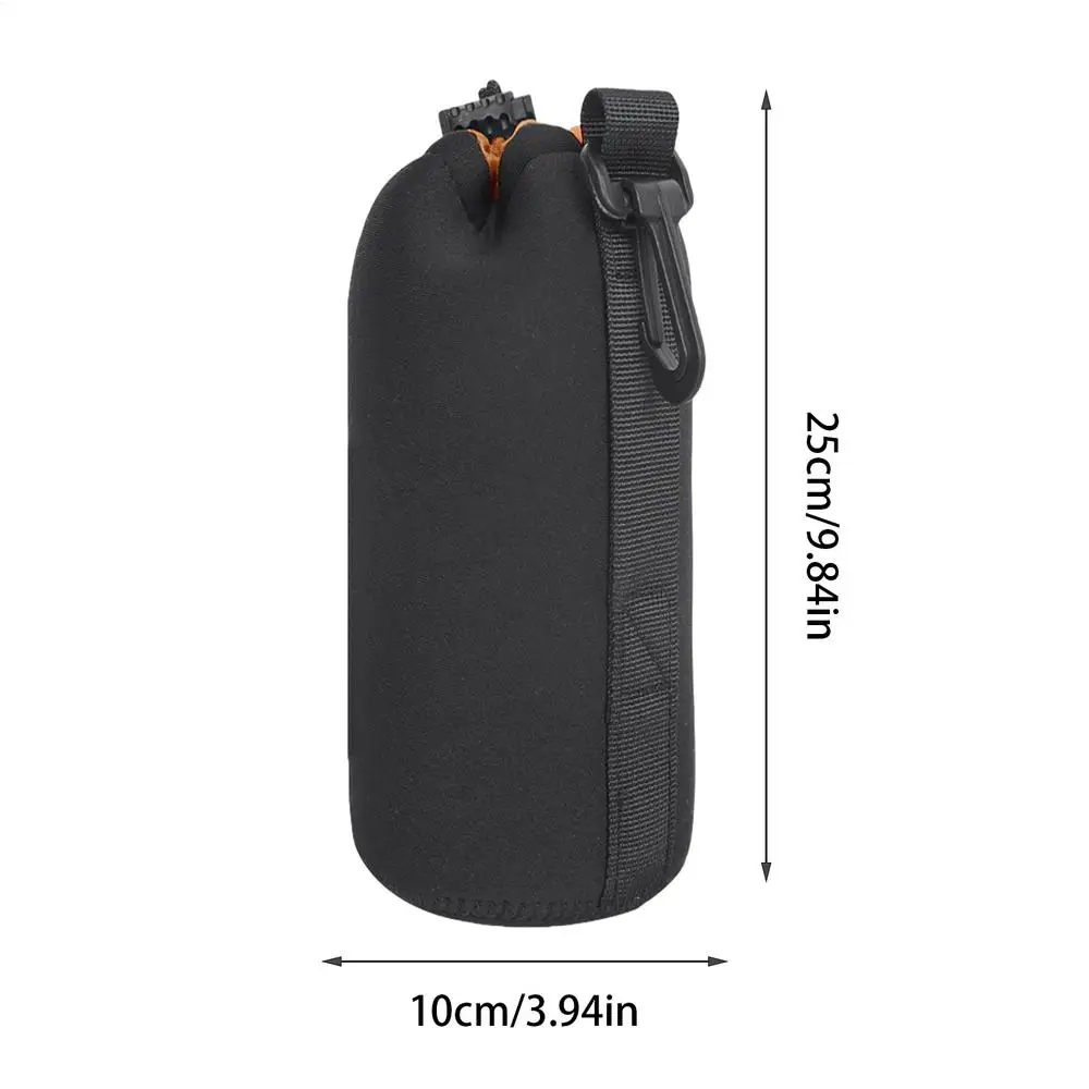Thick Padded Neoprene Camera Lens Pouch – Soft Protective & Wear-Resistant Storage Cover