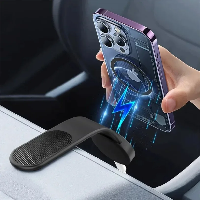 Car Magnetic Phone Holder Mount Magnet Mobile Car Bracket Dashboard Stand Support In Car For Macsafe iPhone 16-12 Pro Max