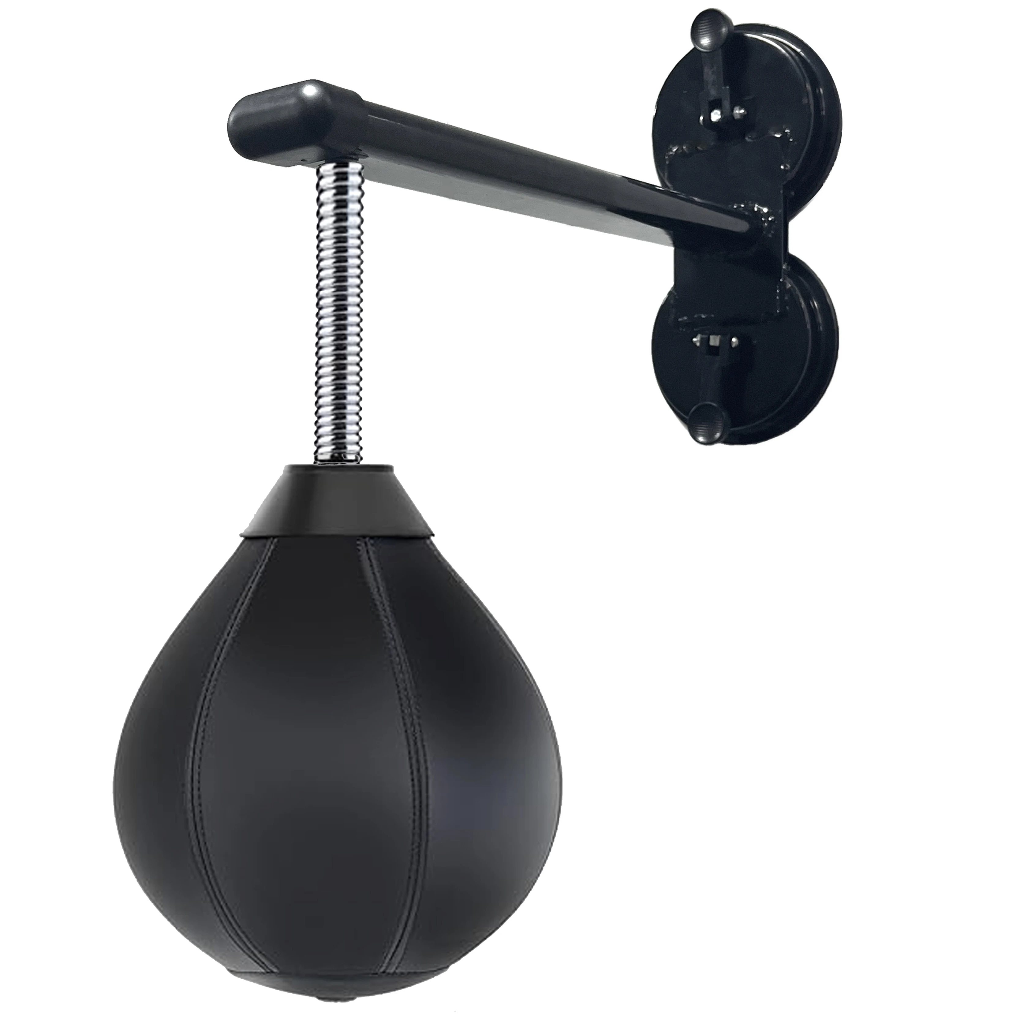 No Drilling Boxing Speed Bag with Strong Suction Cup, Wall-Mount Punching Bag & Reflex Ball for Home Gym Fitness & Workouts