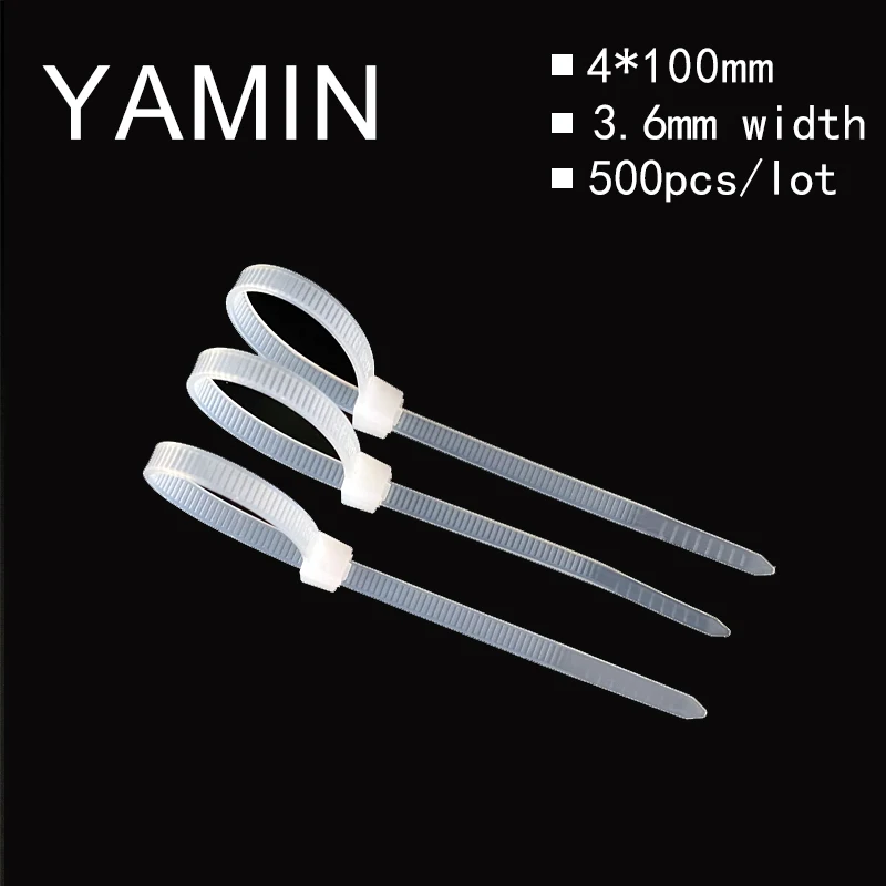 Lock Type Nylon Cable Tie 4*100mm National Standard White Plastic Strip