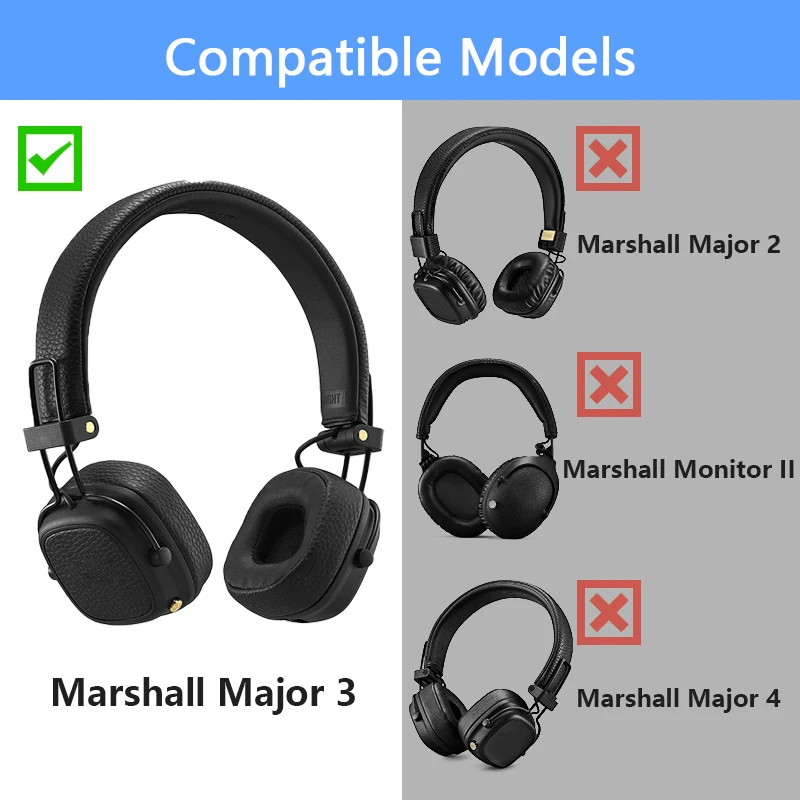 Ear Pads Bluetooth Marshall Major KUTOU Replacement Earpads