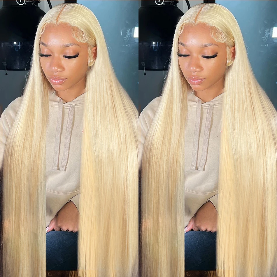 

Links 250% 613 Colored Straight HD Transparent 13x6 Lace Frontal Wig Brazilian Honey Blonde 13x4 Lace Front Human Hair Wigs