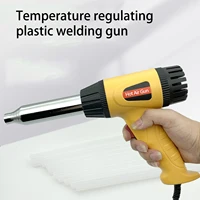 750W Electric Hot Air Gun Heat Gun Temperature Adjustable Welding Gun Auto Plastic Pipe melting Welding Repair Tool 100-600℃ 1