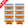 Original binding Razor for Men Face Hair Beard Shaving Manual Shaver Cassettes Replacement Razor Heads Replaceable cutter head 4