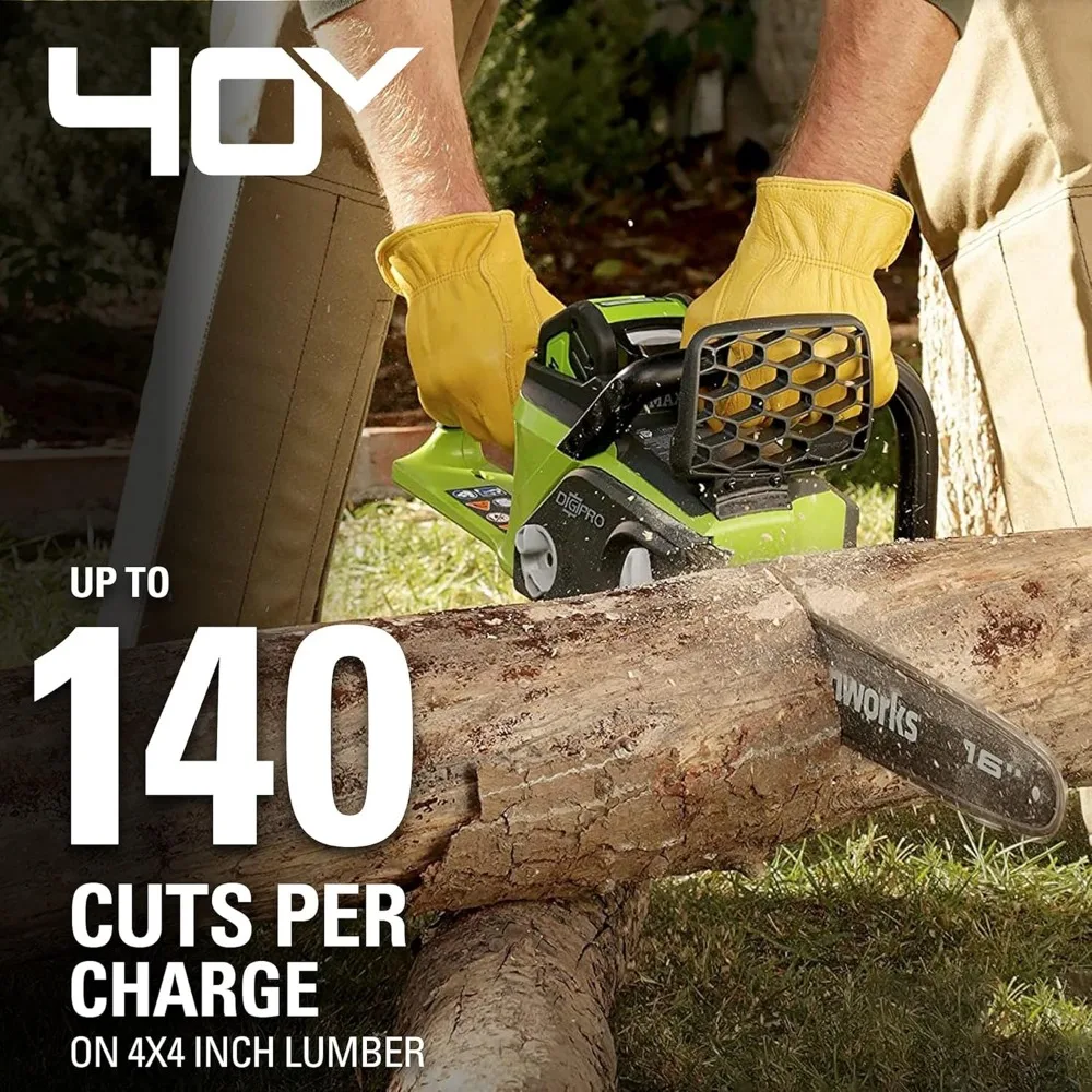 40V 16" BL Chainsaw, 4.0Ah Battery and Charger Included 3