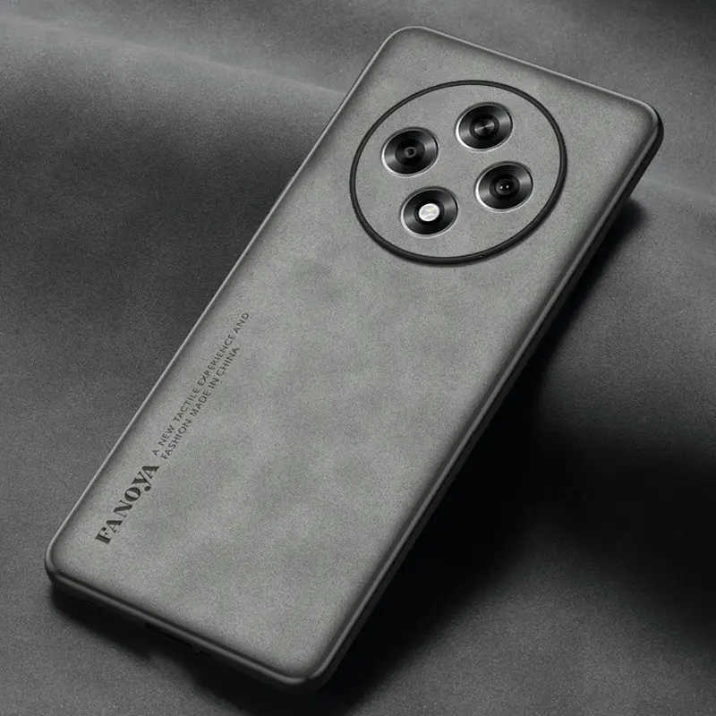Premium Frosted Leather Anti-Shock Hard Case – Stylish Matte Finish