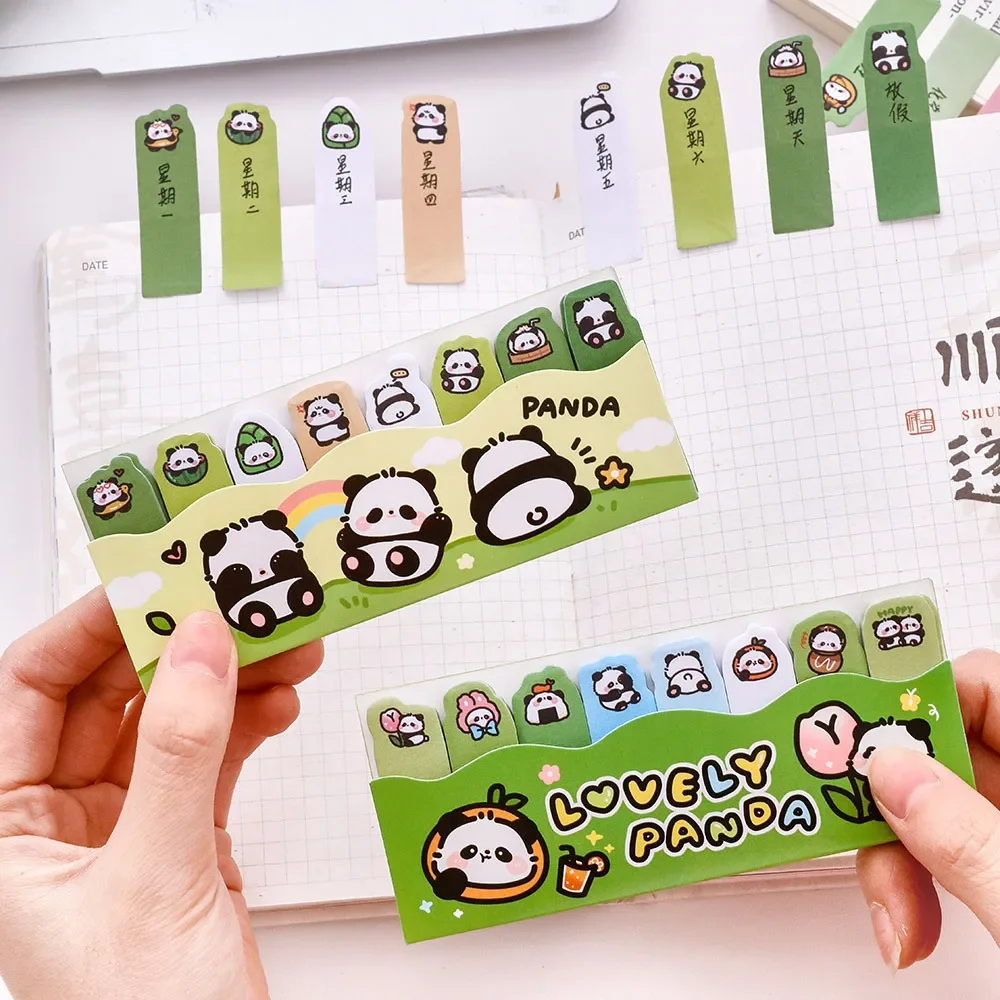 4 pcs/lot Cartoon Panda N Times Memo Pad Scrapbooking Sticky Notes Cute Decor Planner Stickers Bookmark Stationery Supplies 3