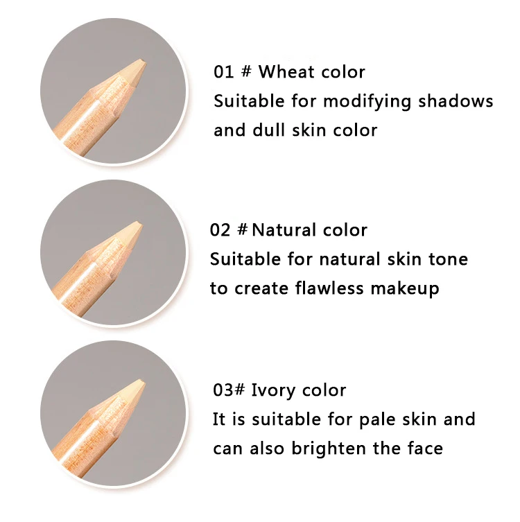 HAOZHUANG Concealer Under the Eyes Bases Face Brand Makeup Correctors Dark Circles Concealer Pen Waterproof Makeup Base 2024 6