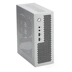 Compact Mini - ITX HTPC Case with USB 3.0/2.0 Ports for Home Theater and Gaming (Silver)