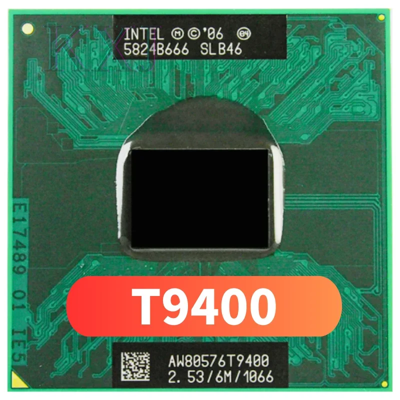 

Intel Core 2 Duo T9400 SLB46 SLAYY 2.5 GHz Dual-Core Dual-Thread CPU Processor 6M 35W GM/PM45 Upgrade