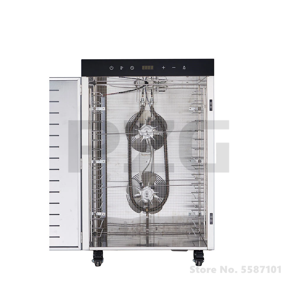 Commercial 10 12 16 20 24 Trays Fruit Biltong Food Beef Dryer Dehydrator Machine Dried Meat Dry Vegetable Jerky Drying Machine 3