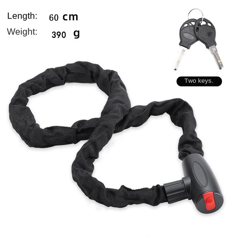 FUFU Mountain Bike Bicycle Lock Anti-Theft Key Lock Mountain Bike Electric Chain
