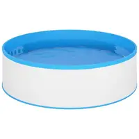 Piscine murale ronde en acier 350 x 90 cm blanche, piscine hors-sol pour jardin et terrasse, piscine familiale pour adultes et enfants, ensemble piscine pour l'été et la détente en plein air, piscine de jardin pour la maison 8