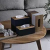 Tissue Box Napkin Holder Case Paper Box Container Bamboo Cover Solid Wood Hotel Storage Box Home Table Decoration 1