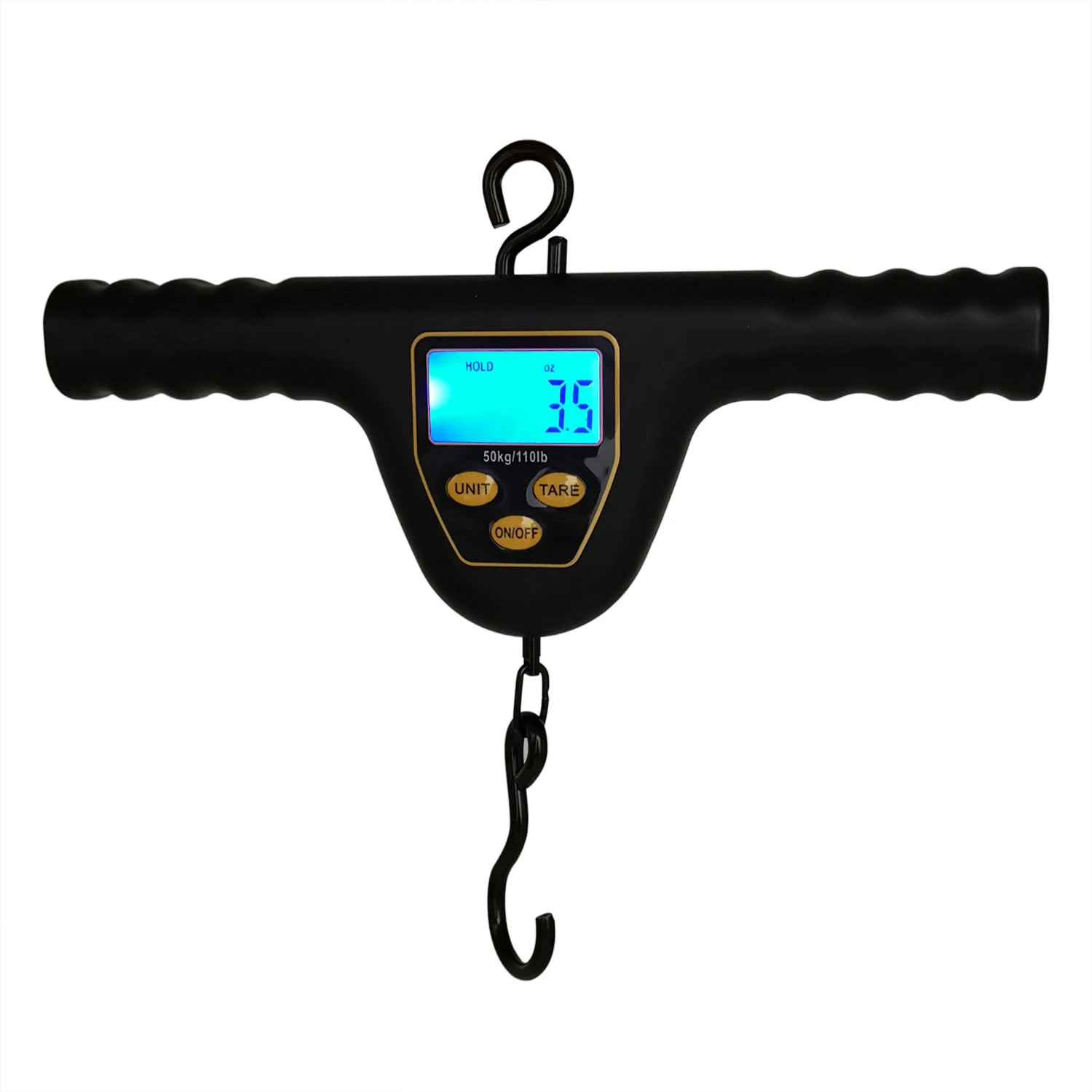 50kg 110lb small electronic portable handheld waterproof carp fishing scale digital with crossbar for fish