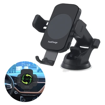 Wireless Car Charger, 15W Fast Charging Auto Clamping Car Charger, windshield, Dashboard, air Vent Phone Mount Phone Holder 1