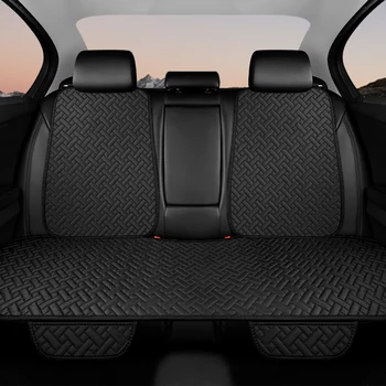Cuscino per Sedile Auto, Universale per Tutte le Stagioni in Lino, Coprisedile per Conducente, Supporto Lombare, Set Singolo o Tre Pezzi, Mezzo Pacchetto
