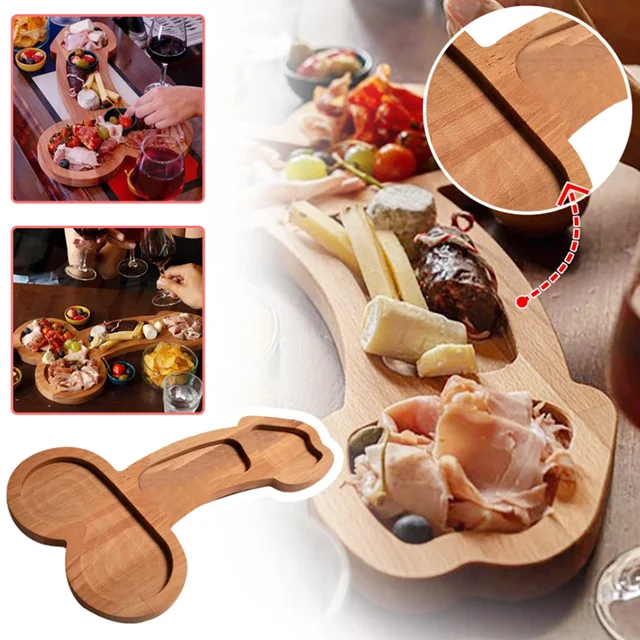 Aperitif Board Wooden Cheese Board Charcuterie Platter Serving Tray Unique  Wooden Food Servers Wine Meat Tray House Warming Gift - AliExpress