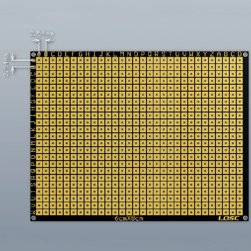 XD99 Flexible Double Side PCB FR4 6x8cm 0.4mm Universal Board with Holes Board 2.54 Pitch PrototypesMatrixs Print Paper Board 4
