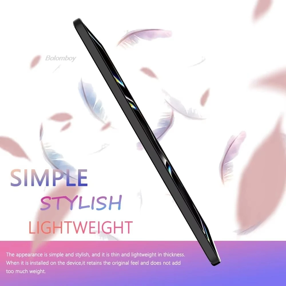 Enhanced Soft Silicone Black Tablet Back Cover Case