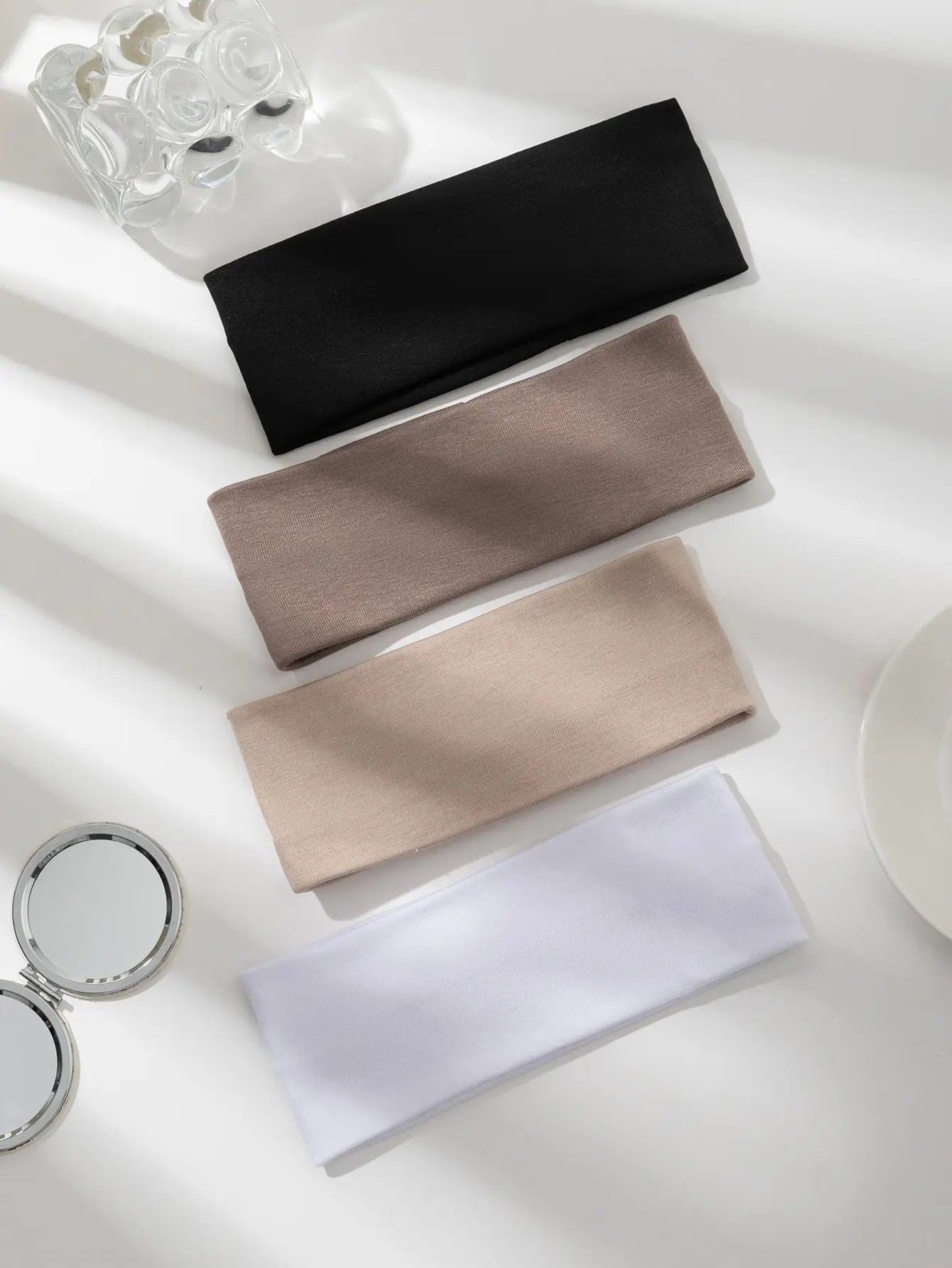 Lot De 6 Bandeaux Élastiques Léopard Pour Femmes - Largeur 10cm, Absorbants, Antidérapants, Pour Sport Et Quotidien
