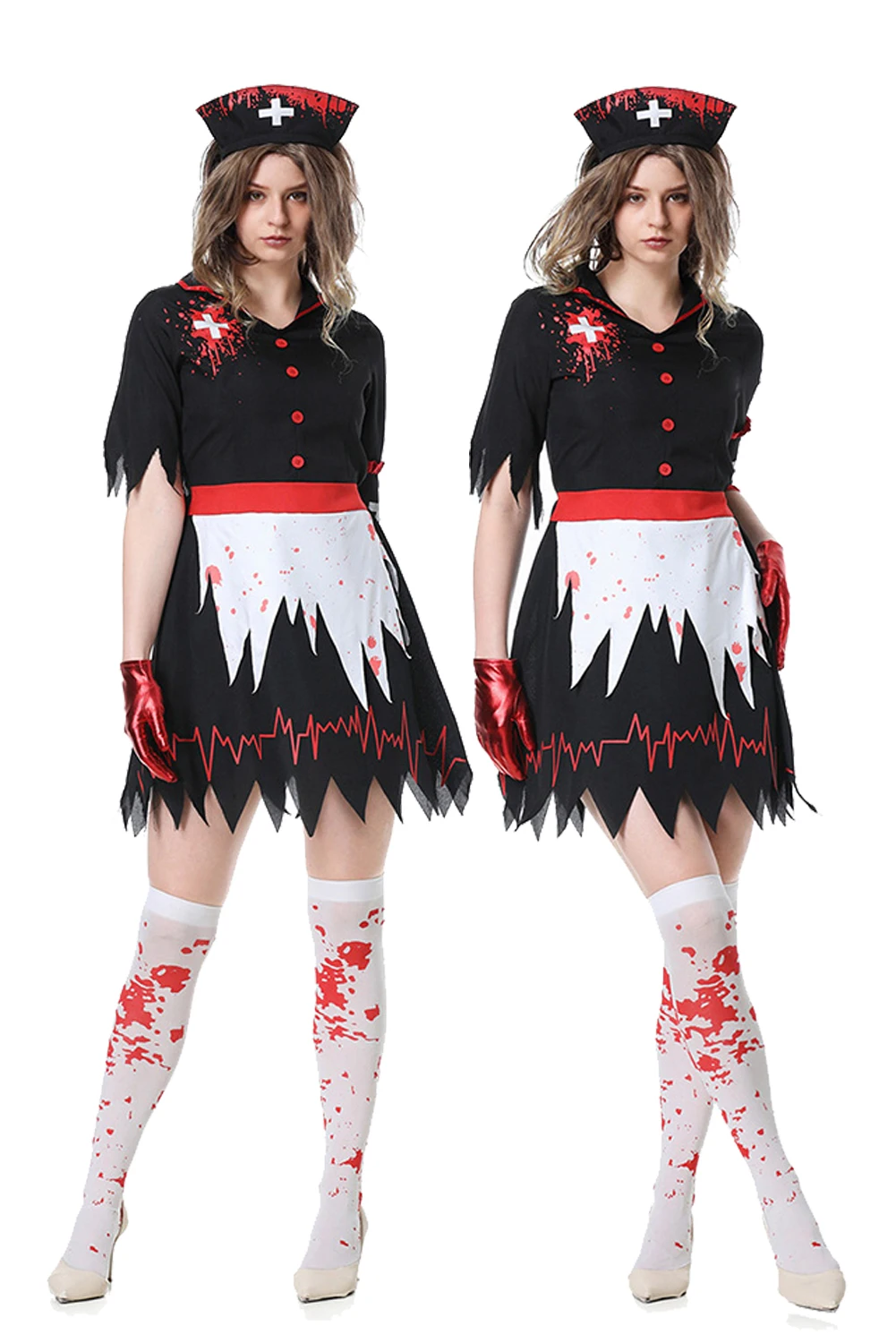 

Halloween Nurse Vampire Zombie Cosplay Women Adult Role Play Cosplay Costume Roleplay Suit Fantasy Fancy Dress Up Party Clothes