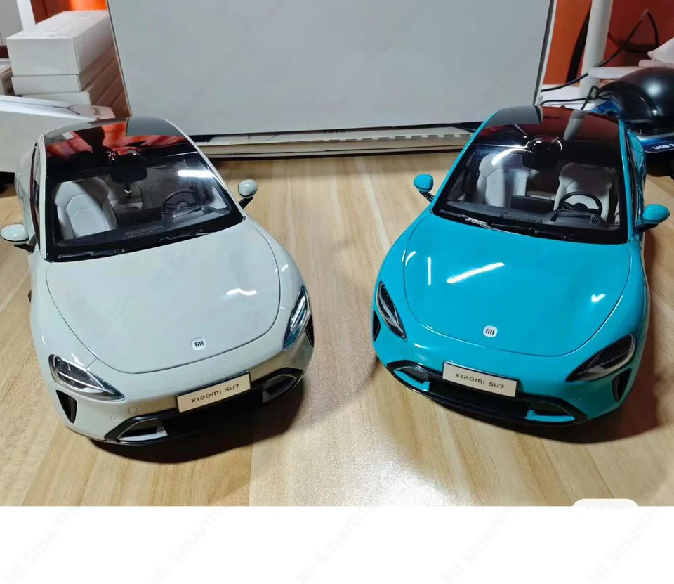 完全な車のシートXiaomi-SU7合金モデル,1:18,4つのドア,カバー2つの