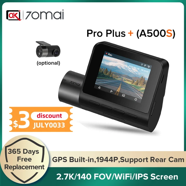 band Cordelia uøkonomisk 70mai Dash Cam Pro Plus+ A500s Built-in Gps For Adas,wifi Car Dvr 1944p,  Parking Monitor, 140 Fov, Night Vision,front & Rear - Dvr/dash Camera -  AliExpress