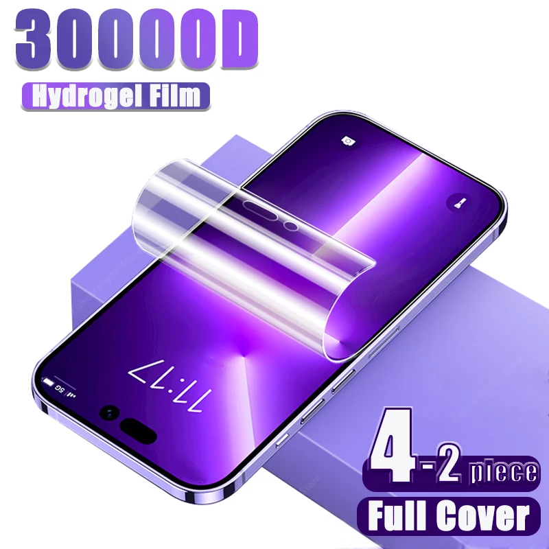 Yoovos Hydrogel Film Per Iphone 14 13 12 11 Pro Max Screen Protector Su Iphone 14Pro Max Plus X Xs Xr Se2020 Se 2022 Class