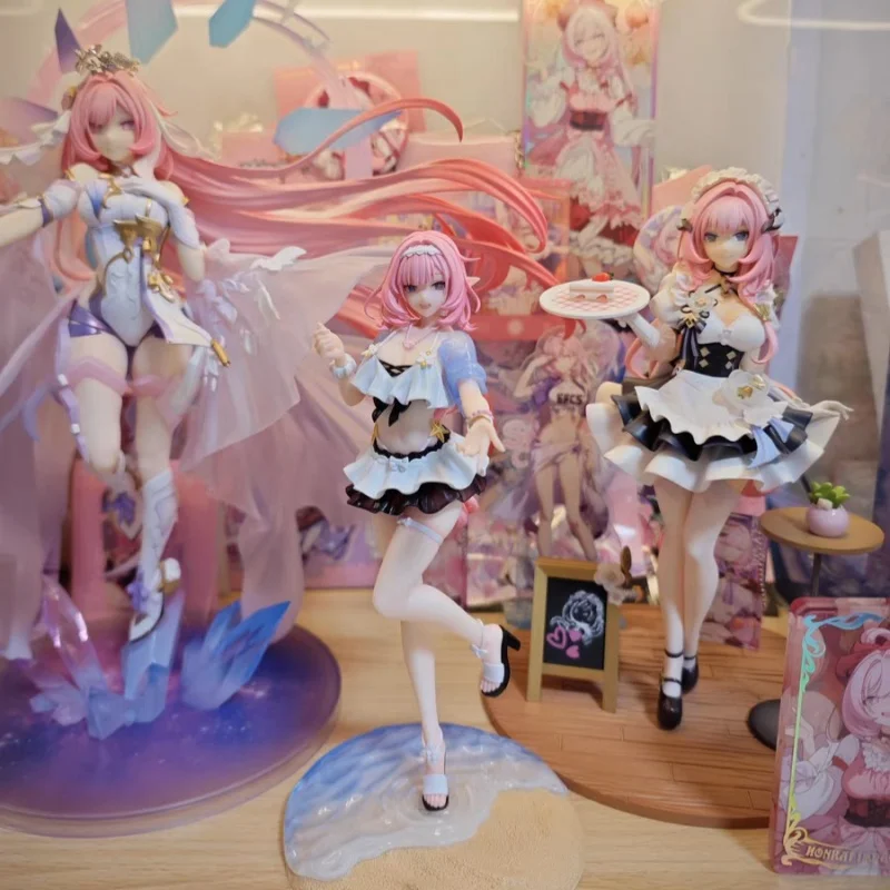 Original Game Honkai Impact 3 Elysia Figure 1/8 Anime Ornament Summer Rhapsody Action Figurine Cute Model Girl Doll Xmas Gift 1