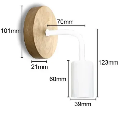 Wood Wall Light Indoor Lighting Decor Sconce Wall Lamp Hemp Rope Lighting Fixture for Bedside Dining Room Bedroom