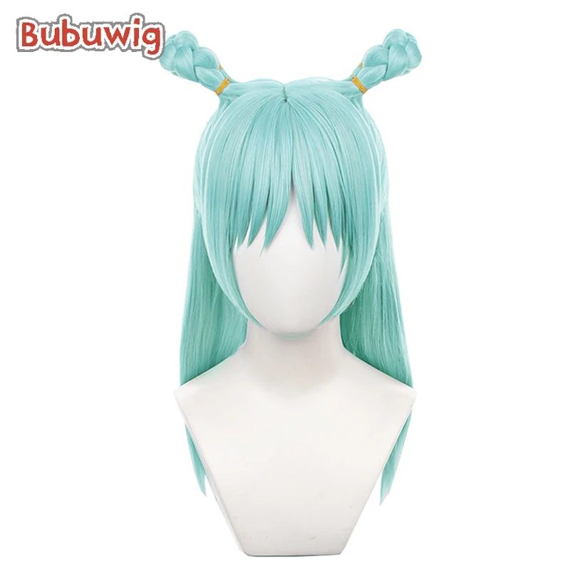 

Bubuwig Synthetic Hair Hajime Kashimo Cosplay Wigs Anime Hajime Kashimo 55cm Long Light Green Wig Heat Resistant