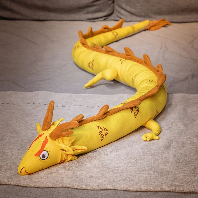 220CM Chinese Style Zodiac Dragon Plush Toys Stuffed Dinosaur PLush Dolls Animal Sleep Long Pillow Birthday Gift for Boy Kids