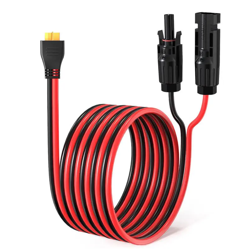 3m/10Ft 12AWG Solar Connector for XT60 Adapter Cable terminal connector solar panel connector cable for ALLPOWERS R600 299Wh R1500 R2500 Ecoflow River Delta Solar Generator