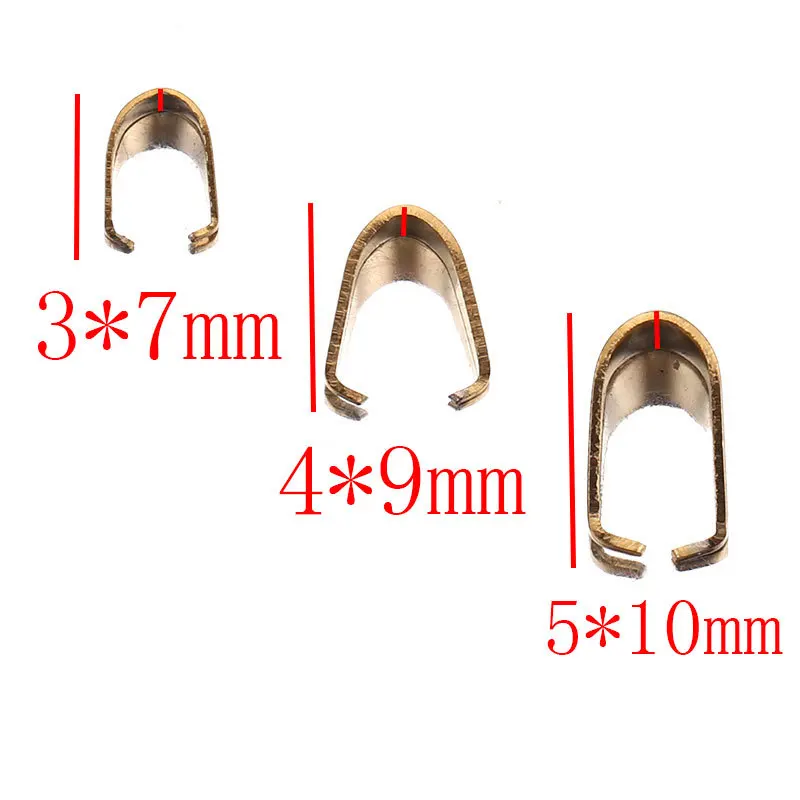 50pcs Stainless Steel Pinch Clip Clasp Bail Finish Necklace Pendant Claw Clasps Melon Seeds Buckle for DIY Craft Jewelry Making
