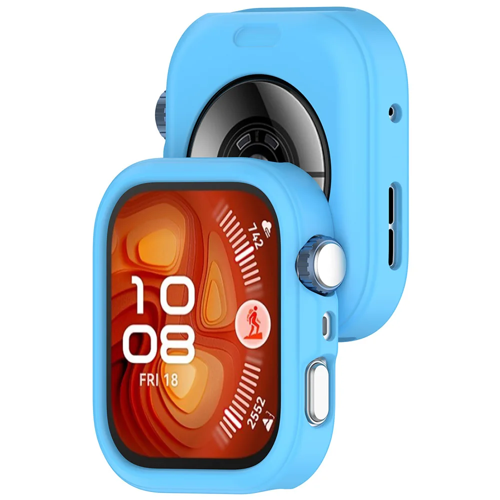 Durable Silicone Protective Case for Smartwatch with Screen Protector