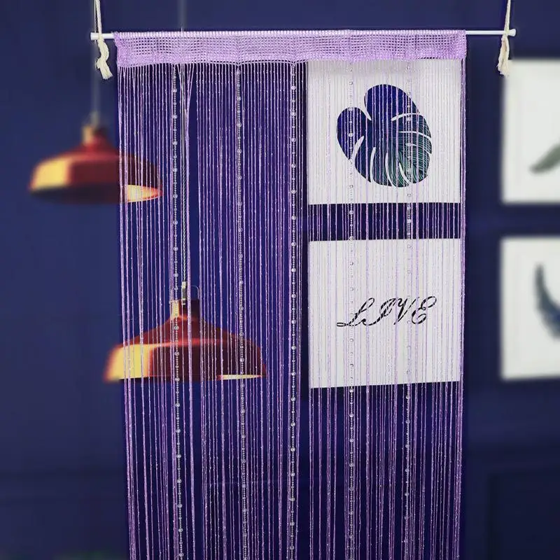 1 adet Premium 100x200cm Kristal Boncuk Perde - Salon/Oturma Odası Kapısı/Pencere/Duvar için Zarif Bölme Perdesi