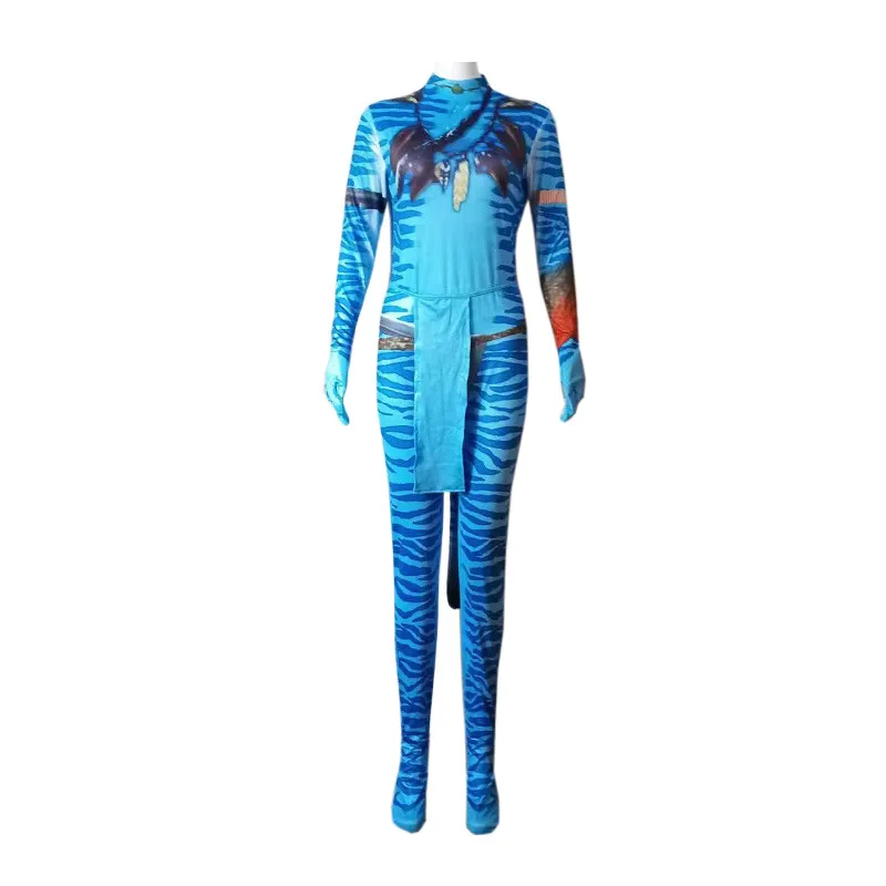 

The Way of Water One-piece Costume for Kids Girl Boy Child Avatar Jumpsuits Halloween Carnival Bodysuit Birthday Party Clothing