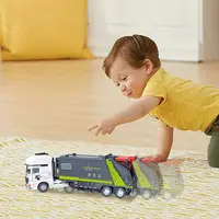 Garbage Car Toy Funny Inertia Water Tanker Toy Truck Garbage Truck Game For Boys Girls Kids Child Toddler For Home School 2