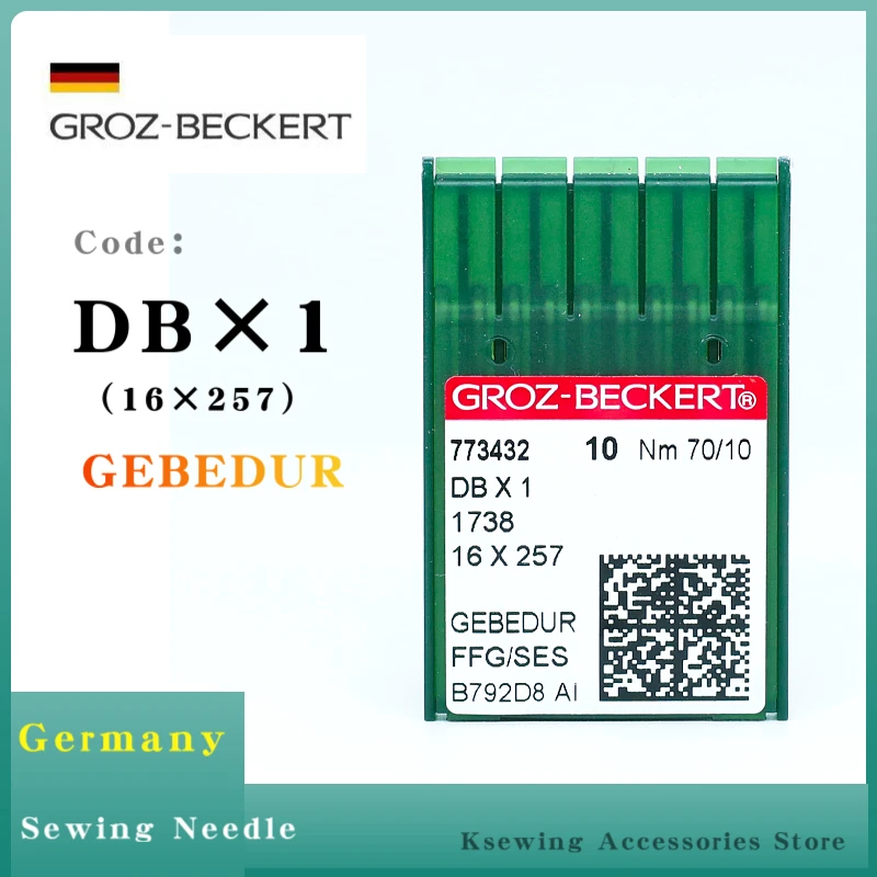 

10 шт., иглы для швейных машин DBX1, строительные аксессуары DB * 1 16x257, JUKI BROTHER