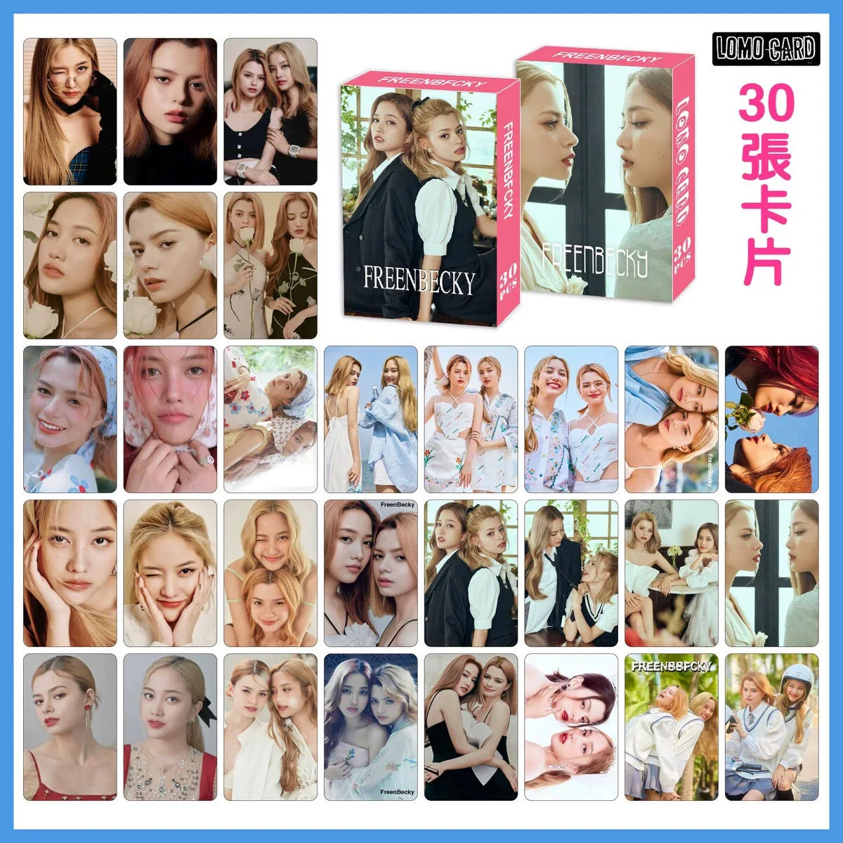 Thailand Stars Freenbecky Lomo Card Freen Becky Figure Mini Postcard HD Photo Cards Fans Collection Gift 30 Sheets/Set Kpop Photo Cards Photo Cards