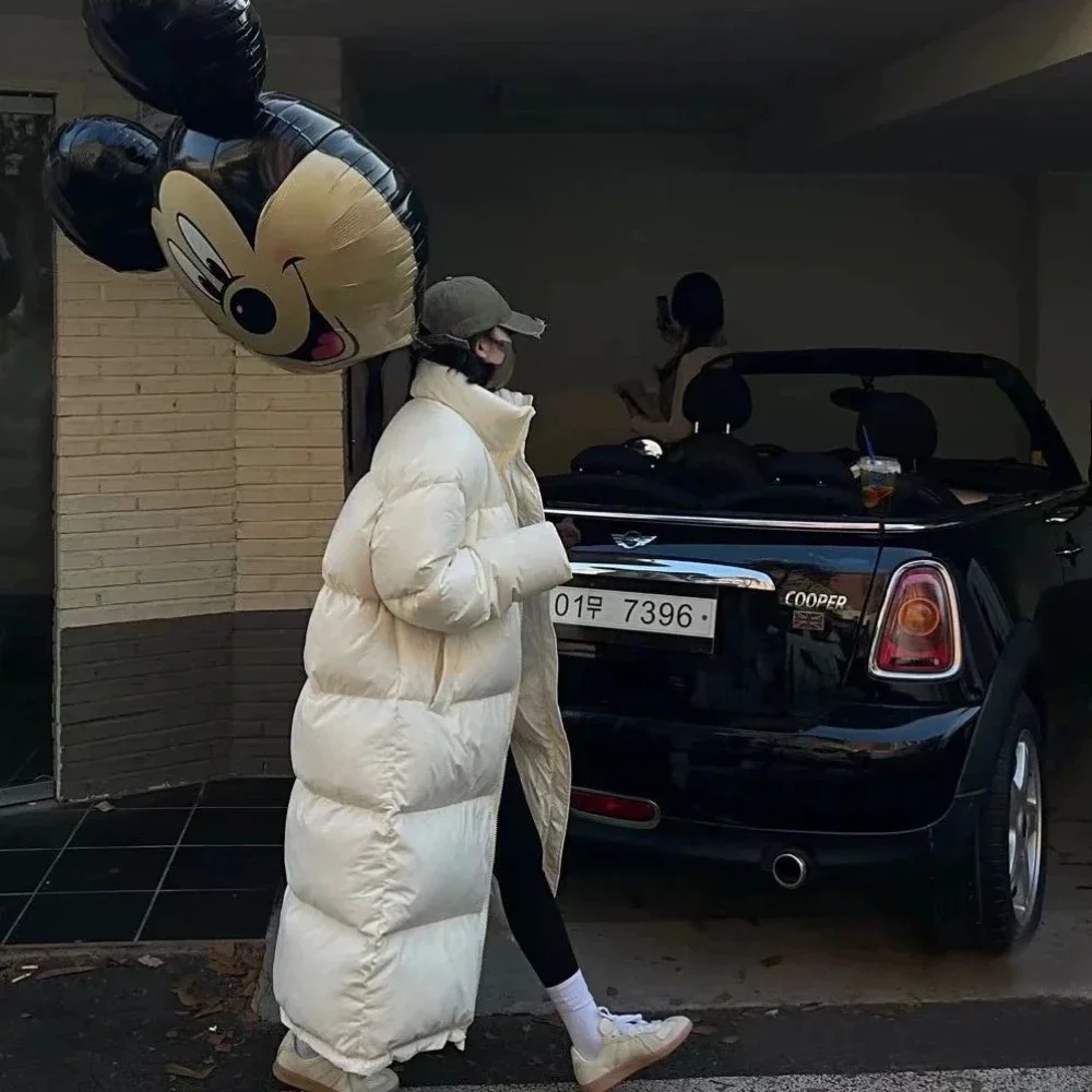 Long down jacket women new super long knee to ankle Korean thickened fashion winter jacket down jacket women winter coat women