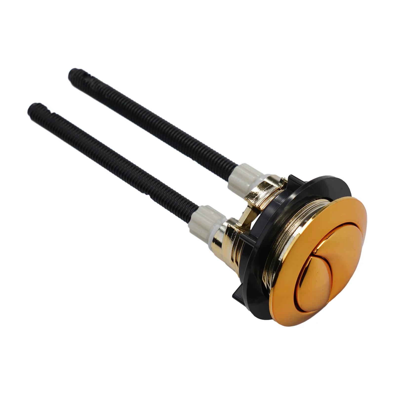 

Mechanical Top Flush Valve Button 38mm Gold Toilet Push Button Easy Installation Compatible with Dual Flush Toilets