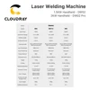 Cloudray 1500W 2000W Laser Welding Machine Laser cleanning System One Touch Setup Simple Operation With Door Switch Interlock 3