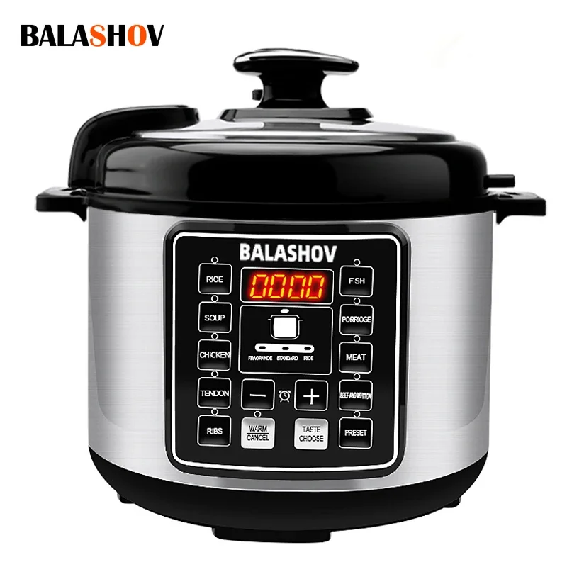 

Multifunction Electric Pressure Cookers Soup Porridge Rice Heating Meal Heater Kitchen 5L Intelligent Pressure Cooker for Home