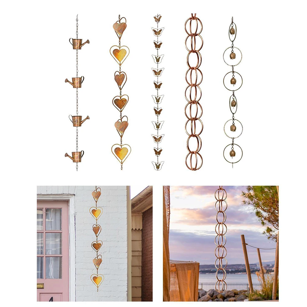 Description Picture 5 of item1pcs Functional And Decorative Rain Chains For Outdoor Use Easy 1M Metal Rainwater Drainage Chain Outdoor Decoration