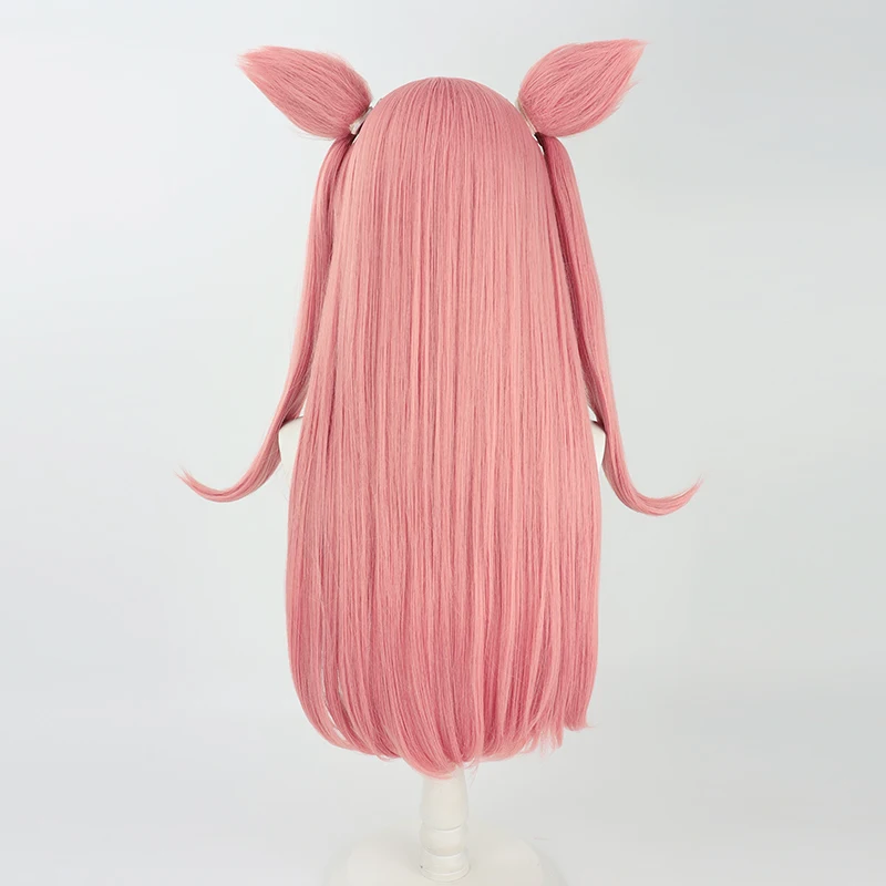Agnes Digital cosplay wig Pretty Derby pink long 70cmear Heat Resistant Synthetic Hair Role Play Halloween Party Car